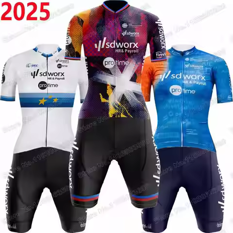2025 Women Team SD Worx Cycling Jersey Set Lotte Kopecky Cycling Clothing Road Bike Suit Bicycle bib