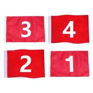 [Fenteer1] Standard Numbered And Portable Golf Flag Measuring 49 X 32 Cm (19.3 X 12.6 Inches) for Pr