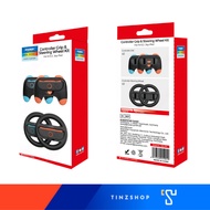 [ Switch2 ] DOBE TNS-5110 Steering Wheel & Grip Set อุปกรณ์พวงมาลัย+กริ๊ป สำหรับ Joy-Con Switch2