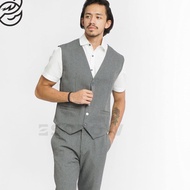Escrow Vest Men Gray PREMIUM WOOL TOUCH