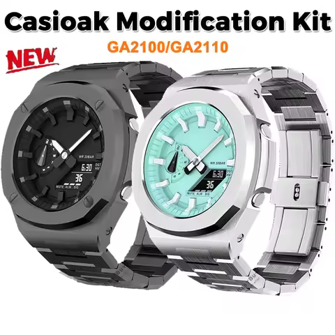 Luxury For Casioak Modification Kit GA2100 Nautilus Metal Bezel Mod Kit Stainless Steel Case metal S