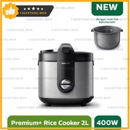 PHILIPS Rice Cooker HD3138/33 - 2L Rice Cooker - HD 3138/33 - Silver