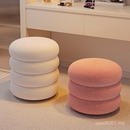 Girl Jia Household Bench Stool Lamb Fleece Stool Room Chair Meidun Dressing Table j Makeup Desk Bedr