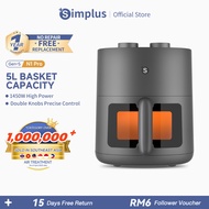 Simplus Air Fryer | 5L Large Capacity | 1450W Power | Viewable Window | 8 Preset Menus | 13 in 1 GEN