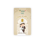 MICRO GOLD HAPPY WEDDING INT 0.25 GRAM ANTAM EMAS LOGAM MULIA 0,25 GR