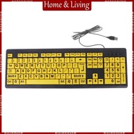 AOTO For Elderly Low Vision  Ergonomic Waterproof Keypad For Laptop Computer