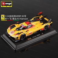 Bimagao 1:24 Le Mans Racing Car Model Alloy Simulation Ferrari 499P Collectible Diecast Model Car Yi