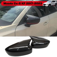 Mazda Cx-5 CX5 KF 2017-2024 M4/Horn Type Carbon Trim/Glossy Black Side Mirror Cover For Cx5 KF KG CX