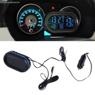 SUNSHINER Car Battery Voltage Volt Voltmeter Tester, 12V-24V Dual Temperature Display Digital Auto C