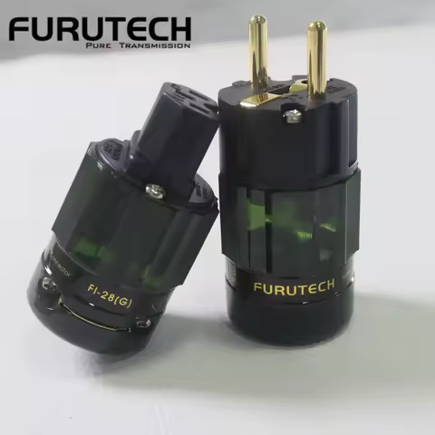 FURUTECH New flagship speaker Power Connectors FI-28 24k Gold/rhodium US/EU Schuko Connectors HiFi A