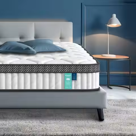 Mattress 12 Inch, Hybrid Medium Firm Mattress in a Box with Memory Foam amp Pocket Springs for Motio