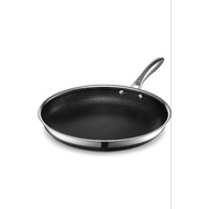 HexClad Hybrid Nonstick Frying Pan, 12-Inch, Stay-Cool Handle, Dishwasher and Oven Safe, Induction R