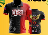 Motorcycle Club Polo Shirt NMAX Club Emblem Anchor & Tribal Pattern Quick Dry Rider Uniform