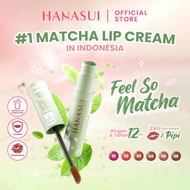 HANASUI Mattedorable Lip Cream Matcha Latte Edition Indonesia Lip Cream 4g With Vitamin E Olive Oil 