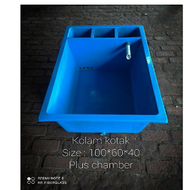 Jual Kolam Bak Fiber 100 x 60 x 40 + bak ikan cocok untuk semuah jenis ikan