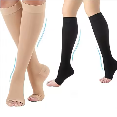 Compression Socks for Medical Prevention Varicose Veins Pregnancy Edema Blood Circulation Knee Socks