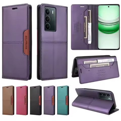 For OPPO A5 Case Flip Leather Phone Case on For Oppo A5 5G CPH2735 Wallet Card Magnetic Cover OPPOA5