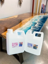 epoxy table top อีพ็อกซี่ สำหรับงานทำโต๊ะ ชนิด 1:1 ใช้งานง่าย ขนาด 10 kg ได้ A 5kg B 5kg ดีมาก