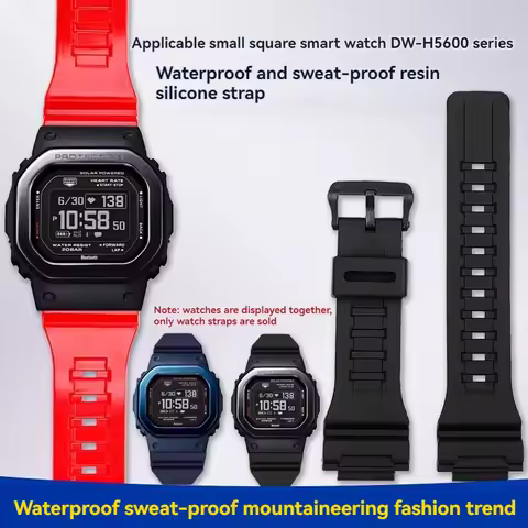 DW H5600 Resin Silicone Waterproof strap For Casio G-Shock DW-H5600 Series 40th Anniversary dwh5600