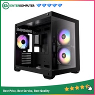 Antec CX600M RGB BLACK - Mini Tower Gaming Case - 4mm Tempered Glass Side Panel