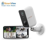 iSmartView - 1080P充電式高清WiFi全無線網絡內置電池攝錄機 IP65防水廣角鏡監控攝像頭 人體偵測錄影 CCTV閉路電視Security IP cam