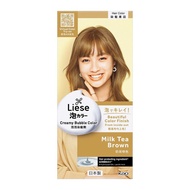 Liese Creamy Bubble Color Milk Tea Brown 108Ml - Diy Foam Hair Color With Salon Inspired Colors