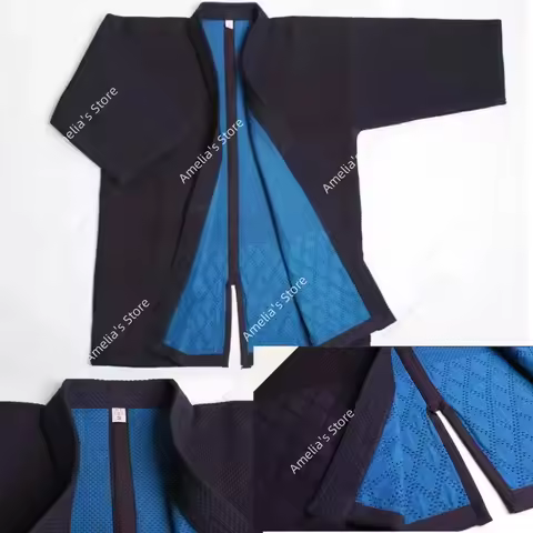 High Quality Kendo Tops 100% Cotton Natural Blue Dye Kendo Kimono Japan Style Aikido Iaido Gi Martia