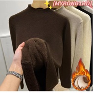 MYRONG1HD Turtleneck Sweater, Elegant Autumn Winter Knitted Pullover,  Warm Sueter Thicken Velvet Li