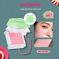 Tok 06 Y2K KISS Blush Keycap, Y2K Keyboard Shaped Monochrome Blush, Suitable For 26 Skin Tones, Crea