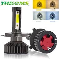 YHKOMS Canbus Car Headlight LED H4 H7 3000K 4300K 6500K 8000K LED Bulb  H11 H8 H1 H3 9005 9006 880 8