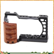A6400 / A6300 / A6100 / A6000 Wood Handle Metal Camera Cage Stabilizer Rig Accessories youyilu