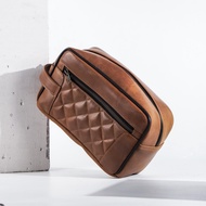 Genuine leather men's Handbag, genuine leather men's toiletries, genuine leather men's clutch