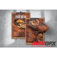 Food Menu Design - Single Page - A4 & US Letter[download]
