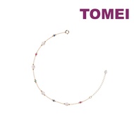 TOMEI Semi Precious Stone With Pearl Bracelet, Yellow Gold 750
