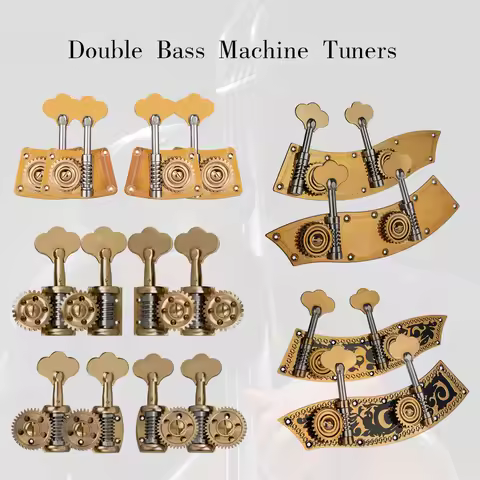 NAOMI Double Bass Tuning Pegs Tuner Set Dual Tuner Plate/Single Tuner/German Style Bass Tuner Contra