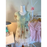 There is a axes femme blouse fairy core skirt mini patchwork skirt floral dress outer set Rosa cherr