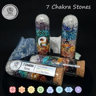 7 Chakra stones Crystal Natural Stone in BIG tube