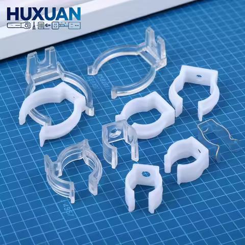 100Pcs T5 T8 Neon Tube Fixed Clip Transparent Plastic Buckle LED Neon Light Silicone Tube Mount Hold