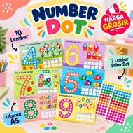 10 Sheets of Dot Number Activity Stickers for Kids - Learning Numbers 1–10 - WHOLESALE TOYSJKT Kids 