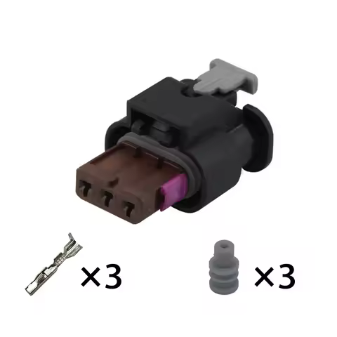 1/5/10 PCS 3 Pin Car Reversing Radar Plug Crankshaft Position Sensor Connector 4F0973703A For VW Aud