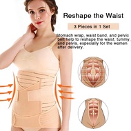 3in1 Corset Postpartum Belly Band Pregnant Women Tummy Belly Pelvis Belt Wrap Waist Trainer Repair B