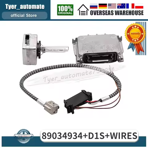 89034934 Xenon HID Headlight Ballast & Bulb & Wire For Audi Q7 BMW 128i Buick Enclave GMC Acadia Vol