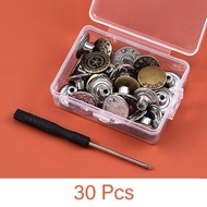 1 Set Kancing Celana Jeans Logam Model Tusuk Simple Bisa Dilepas Tanpa Dijahit