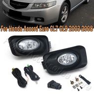 Fog Light Front Bumper Foglamp Upgrade Kit Additional Foglight Wires Switch Set For Honda Accord Eur