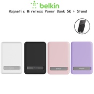 Belkin Magnetic Wireless Power Bank 5K + Stand แบตสำรองแบบพกพารองรับการชาร์จแบบไร้สายมีขาตั้งในตัว ส