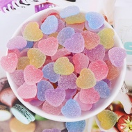 3D heart-shaped Jellybean Charm with wallet bag, water bottle, Jibbitz stickers, phone case, DIY