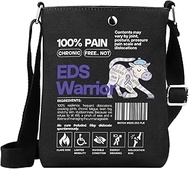 EDS Warrior Gift Ehlers-Danlos Syndrome Purple Awareness Inspired Crossbody Bag Chronic Illness Figh