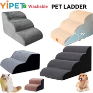 YIPET Pet Stairs Washable Dog Stairs Steps Pet Dog Ladder Sofa Bed Pet Non Slip Ramp Ladder