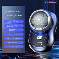 Cammuo เครื่องโกนหนวดไฟฟ้าแบบชาร์จได้ผ่าน USB เครื่องโกนหนวดไฟฟ้าแบบพกพาขนาดเล็กเครื่องโกนหนวดไฟฟ้าหน้าแบบเปียกและแห้ง