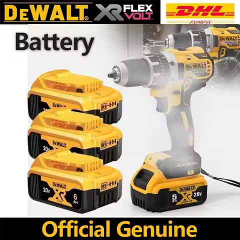 Original Dewalt Battery 20V/60V, 6Ah 9Ah Rechargeable Lithium Ion Battery, Dewalt DCB202 DCB206 Powe